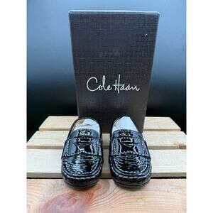 Cole Haan Baby Black Leather Penny Loafers”Pennies from Heaven”Size 2C